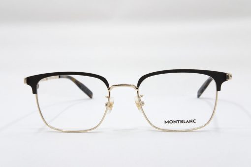 Gọng kính Montblanc Rectangular Matte Brown/Gold/Havana Eyeglasses MB0083OK Gọng kính Montblanc Mới Nguyên Hộp 2