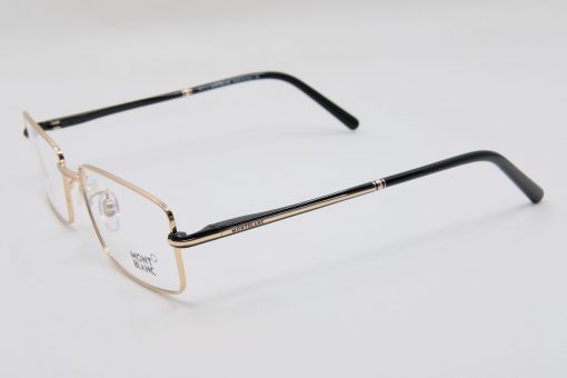 Gọng kính Montblanc Rectangular Eyeglasses Gold/ Black MB578F Gọng kính Nam Mới Nguyên Hộp