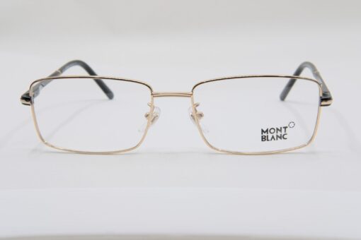 Gọng kính Montblanc Rectangular Eyeglasses Gold/ Black MB578F - Hình ảnh 2