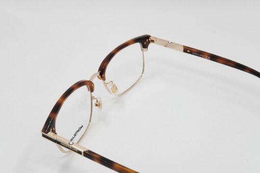 Gọng kính Montblanc Rectangular Gold Havana Eyeglasses MB0043O - Hình ảnh 3