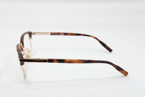 Gọng kính Montblanc Rectangular Gold Havana Eyeglasses MB0043O - Hình ảnh 4