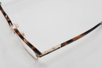 Gọng kính Montblanc Rectangular Gold Havana Eyeglasses MB0043O - gong kinh montblanc rectangular gold havana eyeglasses mb0043o