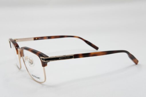 Gọng kính Montblanc Rectangular Gold Havana Eyeglasses MB0043O