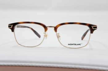 Gọng kính Montblanc Rectangular Gold Havana Eyeglasses MB0043O - gong kinh montblanc rectangular gold havana eyeglasses mb0043o 5