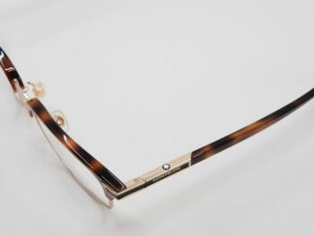 Gọng kính Montblanc Rectangular Gold Havana Eyeglasses MB0043O - gong kinh montblanc rectangular gold havana eyeglasses mb0043o scaled