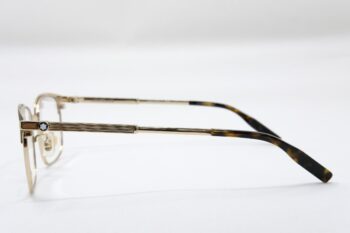 Gọng kính Montblanc Rectangular Matte Brown/Gold/Havana Eyeglasses MB0083OK - gong kinh montblanc rectangular matte browngoldhavana eyeglasses mb0083ok 3