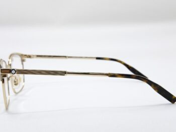 Gọng kính Montblanc Rectangular Matte Brown/Gold/Havana Eyeglasses MB0083OK - gong kinh montblanc rectangular matte browngoldhavana eyeglasses mb0083ok 3 scaled
