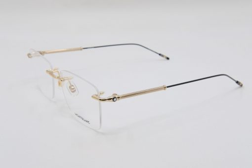 Gọng kính Montblanc Rimless Gold Eyeglasses 00380 Gọng kính Montblanc Mới Nguyên Hộp