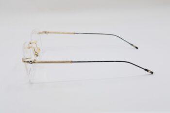 Gọng kính Montblanc Rimless Gold Eyeglasses 00380 - gong kinh montblanc rimless gold eyeglasses 381