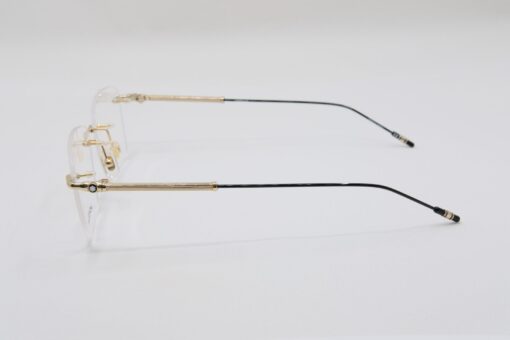 Gọng kính Montblanc Rimless Gold Eyeglasses 00380 - Hình ảnh 3