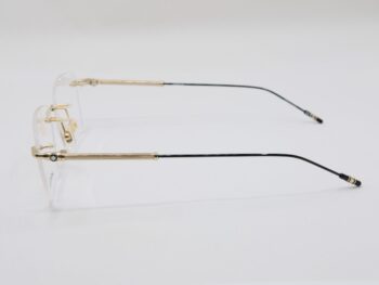 Gọng kính Montblanc Rimless Gold Eyeglasses 00380 - gong kinh montblanc rimless gold eyeglasses 381 scaled