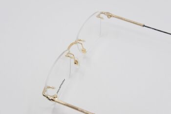 Gọng kính Montblanc Rimless Gold Eyeglasses 00380 - gong kinh montblanc rimless gold eyeglasses 382