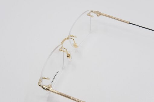 Gọng kính Montblanc Rimless Gold Eyeglasses 00380 - Hình ảnh 2