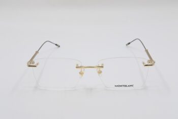 Gọng kính Montblanc Rimless Gold Eyeglasses 00380 - gong kinh montblanc rimless gold eyeglasses 384