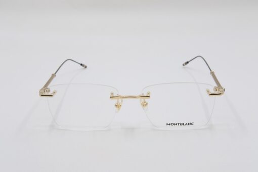 Gọng kính Montblanc Rimless Gold Eyeglasses 00380 - Hình ảnh 5