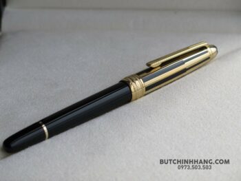 Bút Montblanc Meisterstuck Solitaire Gold & Black Doué Fountain Pen - but montblanc generation green ballpoint 13253