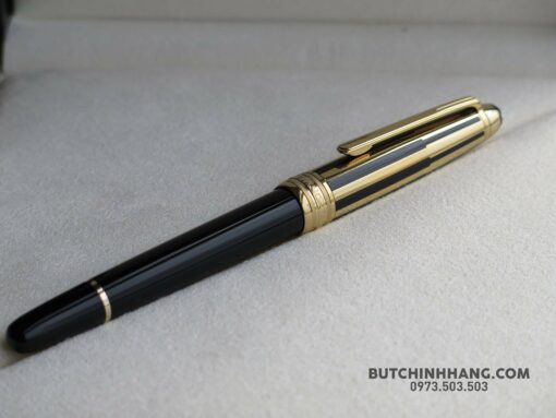 Bút Montblanc Meisterstuck Solitaire Gold & Black Doué Fountain Pen - Image 4