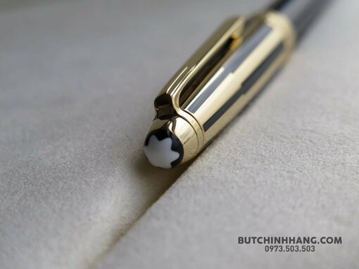 Bút Montblanc Meisterstuck Solitaire Gold & Black Doué Fountain Pen - Image 2