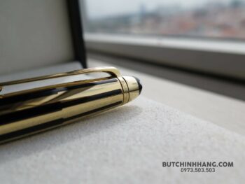 Bút Montblanc Meisterstuck Solitaire Gold & Black Doué Fountain Pen - but montblanc generation green ballpoint 13255