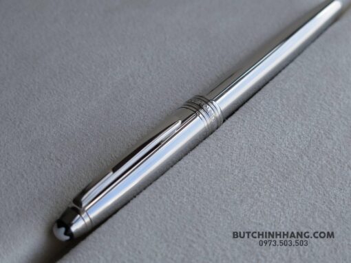 Bút Montblanc Meisterstück Solitaire Stainless Steel Fountain Pen - Image 3