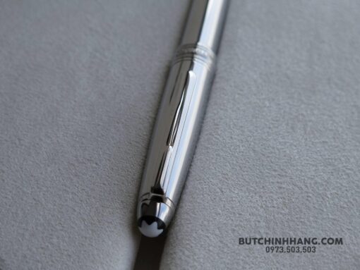 Bút Montblanc Meisterstück Solitaire Stainless Steel Fountain Pen - Image 4
