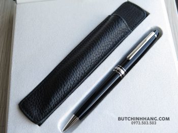 Bộ set bút Montblanc Meisterstuck Classique platinum-coated BallPoint Pen – Bao Da 112513 Montblanc Meisterstuck Bút Bi Xoay Montblanc