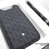 Montblanc Starwalker Midnight Ballpoint Pen set - iPhone leather case - set but montblanc starwalker midnight ballpoint pen iPhone leather case