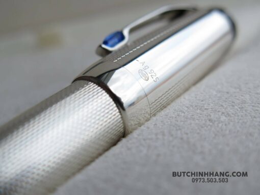 Bút Montblanc Boheme Silver Bleu Fountain Pen - Hình ảnh 6