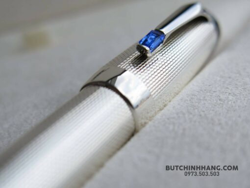 Bút Montblanc Boheme Silver Bleu Fountain Pen - Hình ảnh 4