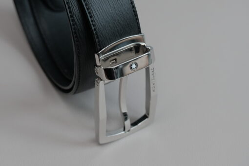 Thắt lưng Montblanc Trapeze Shiny Stainless Steel Pin Buckle Belt 116706  – 3cm Thắt lưng Montblanc Mới Nguyên Hộp 5