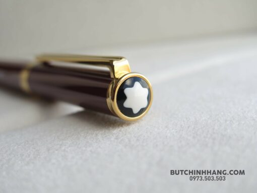 Bút Montblanc Noblesse Oblige Gold Plate Red Resin Fountain Pen 15150 - Hình ảnh 2