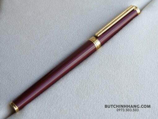 Bút Montblanc Noblesse Oblige Gold Plate Red Resin Fountain Pen 15150 - Hình ảnh 3