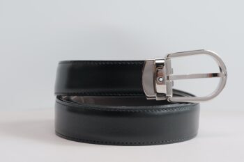 Thắt lưng Montblanc Classic Line Platinum Belt 38157  – 3cm