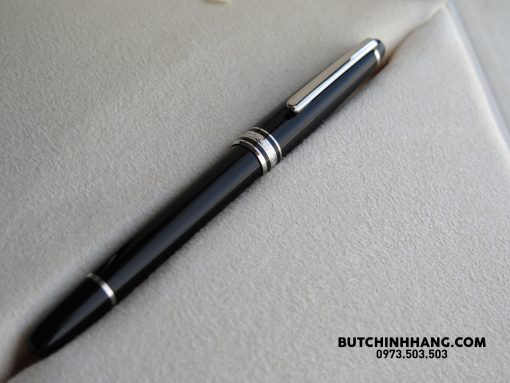 Bộ set bút Montblanc Meisterstuck Classique Platinum Coated Rollerball Pen – Bao Da 112514