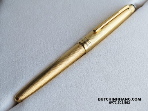 Bút Montblanc Meisterstuck Solitaire Silver Gold Plated Barley Corn Rollerball Pen 1635 Montblanc Meisterstuck Bút Bi Nước Montblanc 2