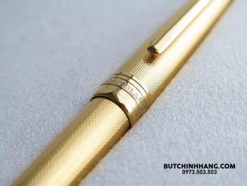 Bút Montblanc Solitaire Steel Gold Plated Barley Corn Rollerball Pen 1635