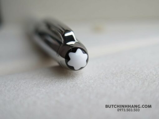 Bút Montblanc Meisterstuck Solitaire Stainless Steel Rollerball Pen - Image 5