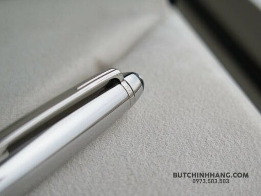 Bút Montblanc Meisterstuck Solitaire Stainless Steel Rollerball Pen - Image 4