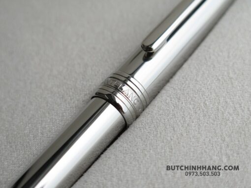 Bút Montblanc Meisterstuck Solitaire Stainless Steel Rollerball Pen - Image 3