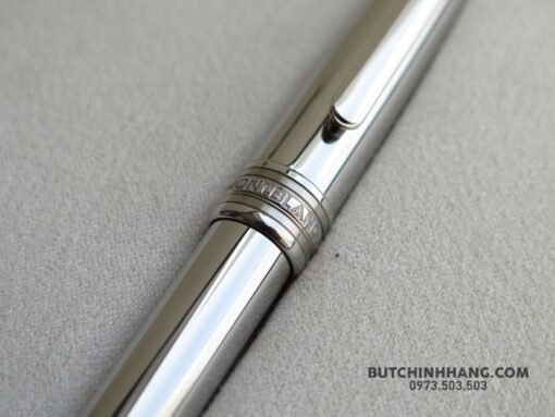 Bút Montblanc Meisterstuck Solitaire Stainless Steel Fountain Pen - Image 5