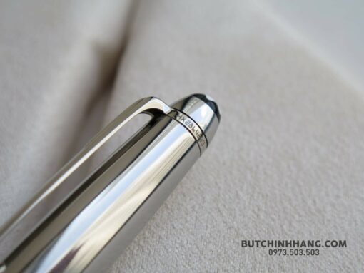 Bút Montblanc Meisterstuck Solitaire Stainless Steel Fountain Pen - Image 4