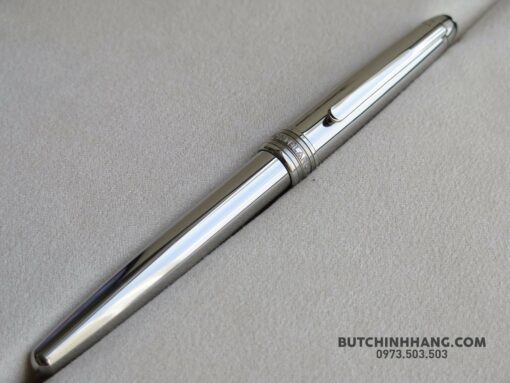 Bút Montblanc Meisterstuck Solitaire Stainless Steel Fountain Pen - Image 6