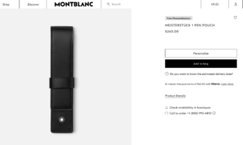 Bao da Montblanc Meisterstuck 1 Pen Pouch 14309 - bao da montblanc meisterstuck 1 pen pouch 14311