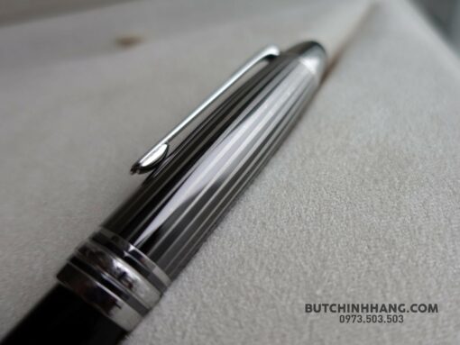 Bút Montblanc Meisterstuck Black and White Solitaire Doue Legrand Fountain Pen - Image 4