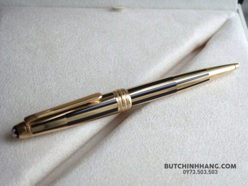 Bút Montblanc Meisterstuck Solitaire Gold & Black Ballpoint Pen - Image 4