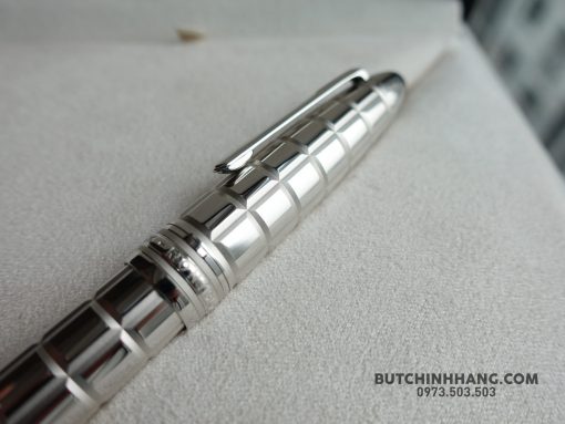 Bút Montblanc Meisterstuck 146 Solitaire Platinum-Plated Facet Fountain Pen