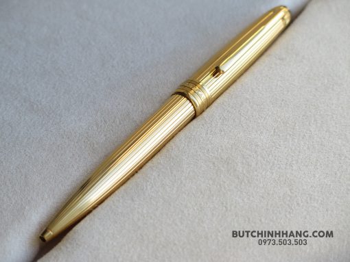 Bút Montblanc Meisterstuck Solitaire Silver Gold Plated Vermeil BallPoint Pen