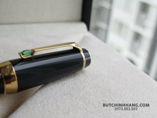Bút Montblanc Boheme Vert Gold Plated Rollerball Pen 25380 - Image 4