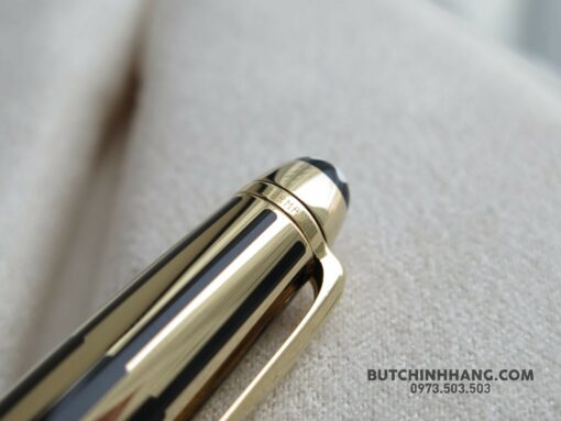 Bút Montblanc Meisterstuck Solitaire Doue Gold & Black BallPoint Pen - Image 6