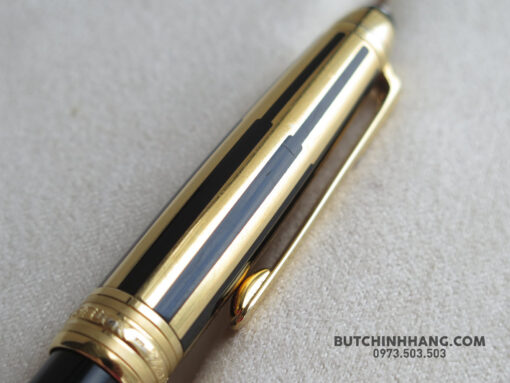 Bút Montblanc Meisterstuck Solitaire Doue Gold & Black BallPoint Pen - Image 3
